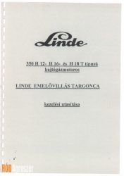 Gépkönyv Linde H12 15 18T 